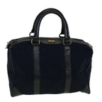 CELINE C Macadam Canvas Boston Bag Navy  ep2240