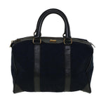 CELINE C Macadam Canvas Boston Bag Navy  ep2240