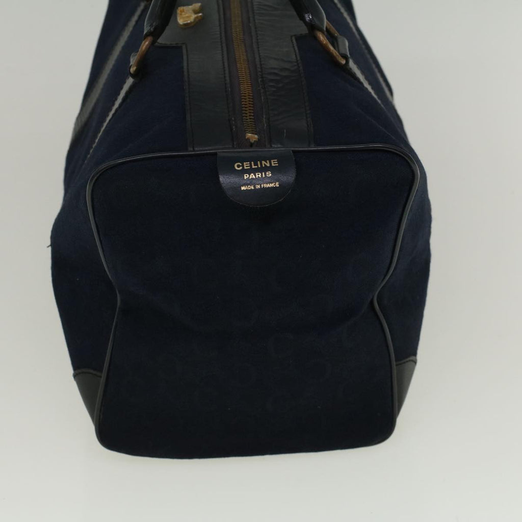 CELINE C Macadam Canvas Boston Bag Navy  ep2240