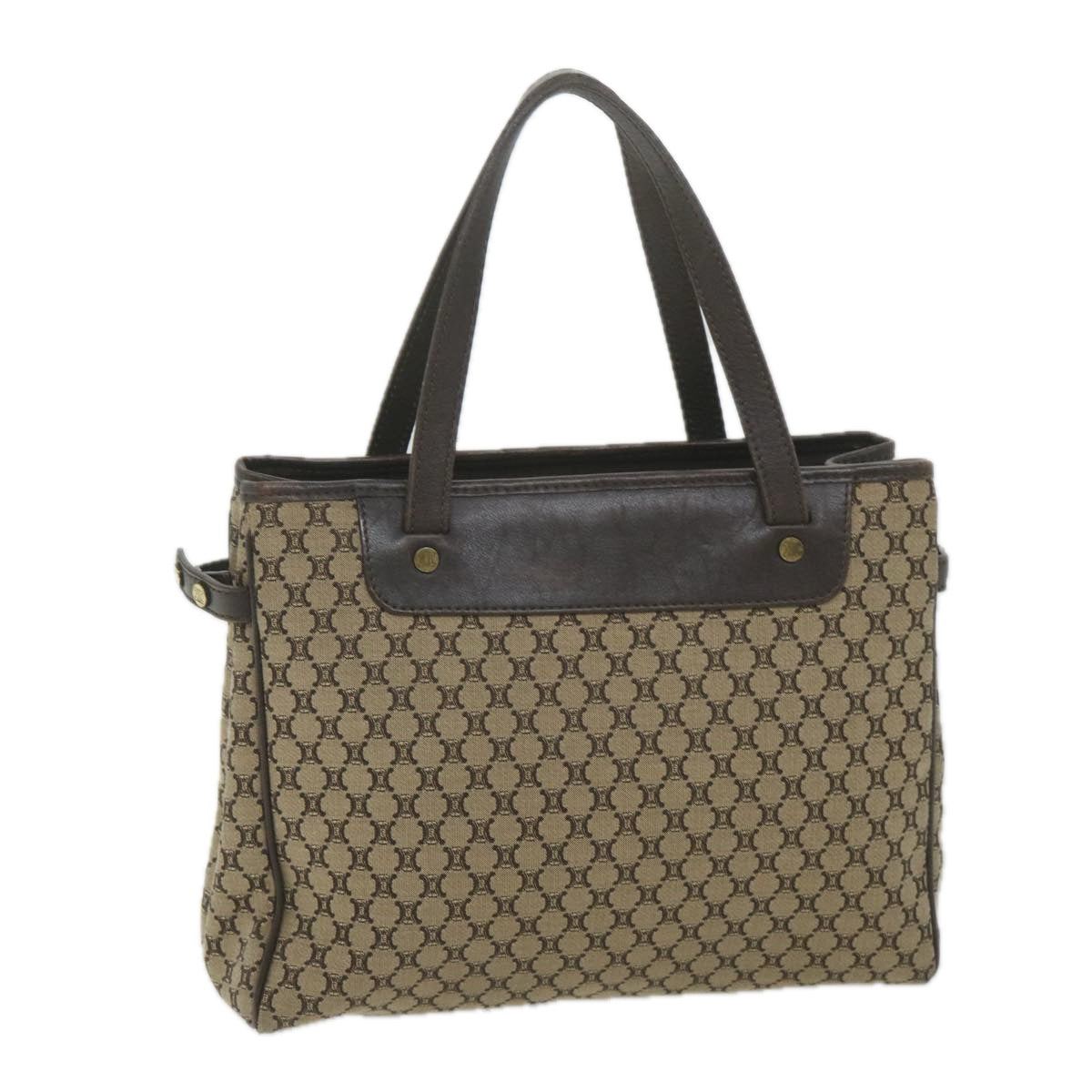 CELINE Macadam Canvas Tote Bag Beige  ep2286