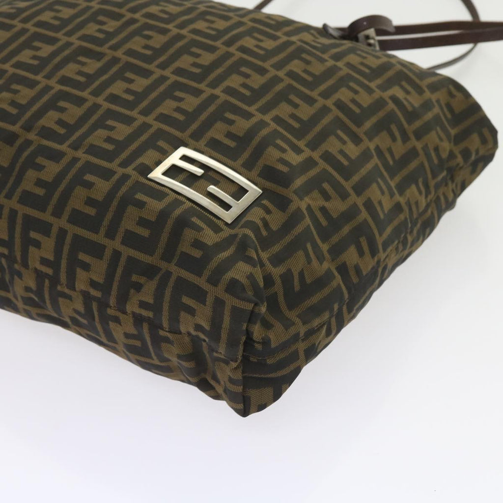 FENDI Zucca Canvas Tote Bag Black Brownep2349