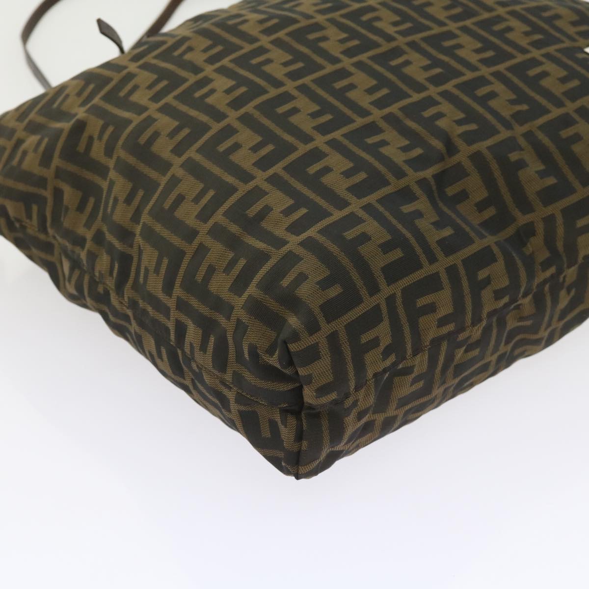 FENDI Zucca Canvas Tote Bag Black Brownep2349
