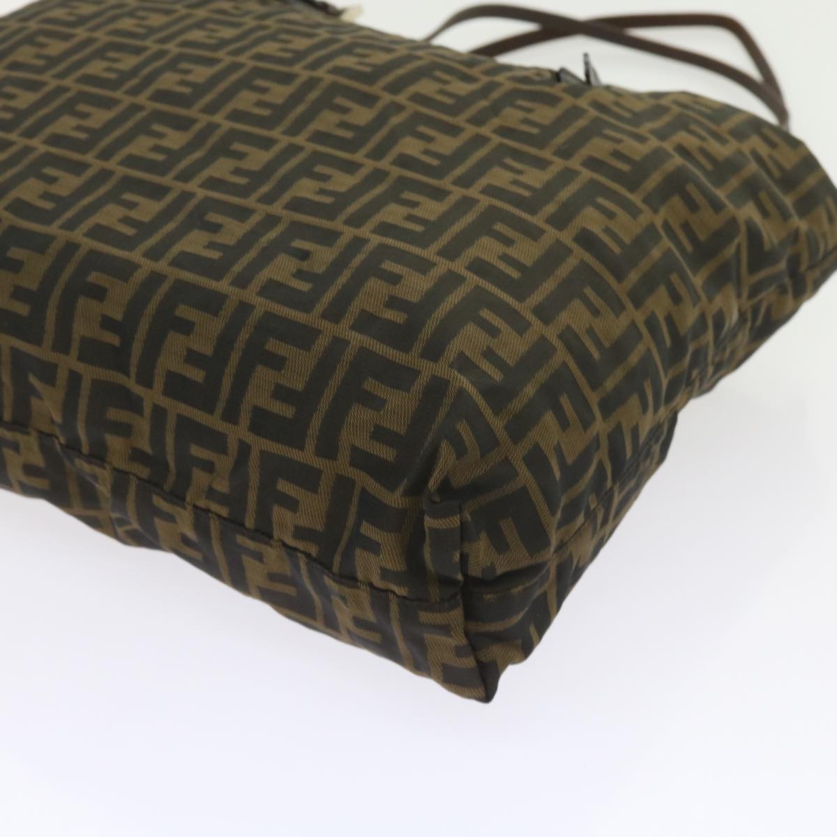 FENDI Zucca Canvas Tote Bag Black Brownep2349