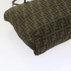 FENDI Zucca Canvas Tote Bag Black Brownep2349