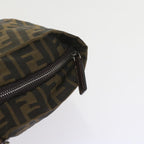 FENDI Zucca Canvas Tote Bag Black Brownep2349
