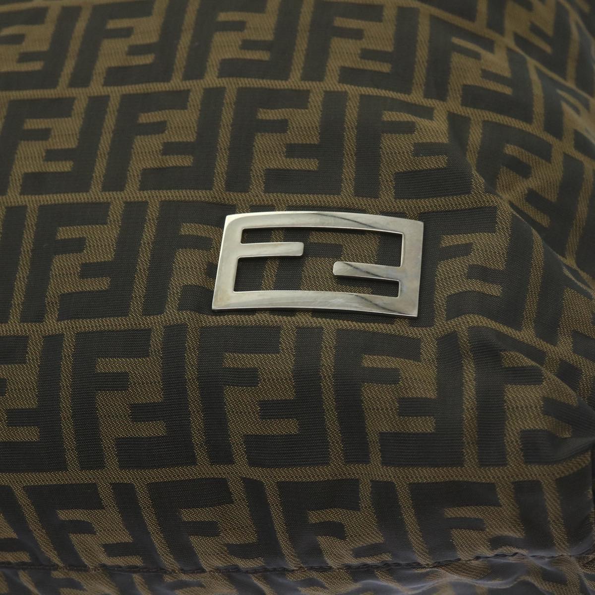 FENDI Zucca Canvas Tote Bag Black Brownep2349