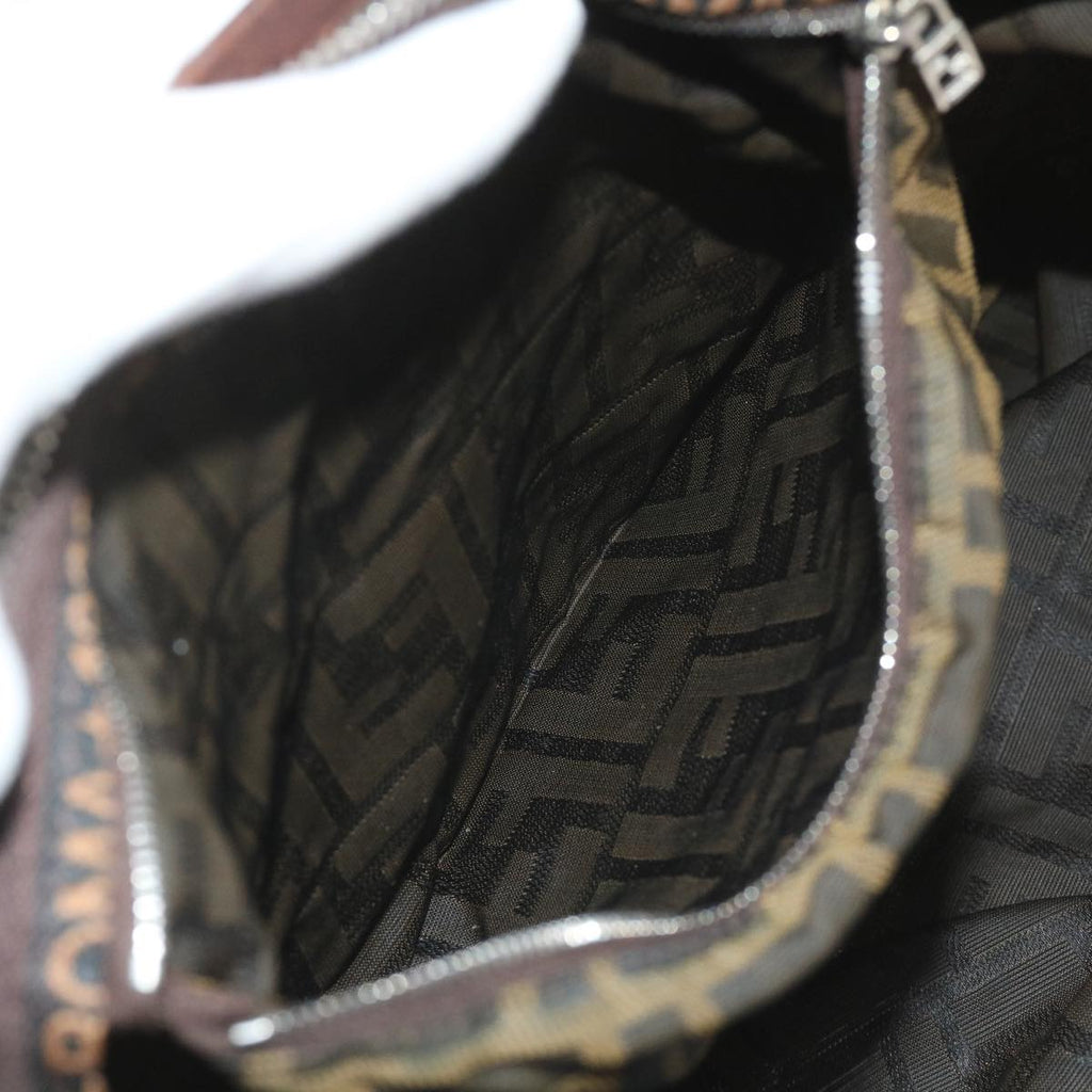 FENDI Zucca Canvas Tote Bag Black Brownep2349