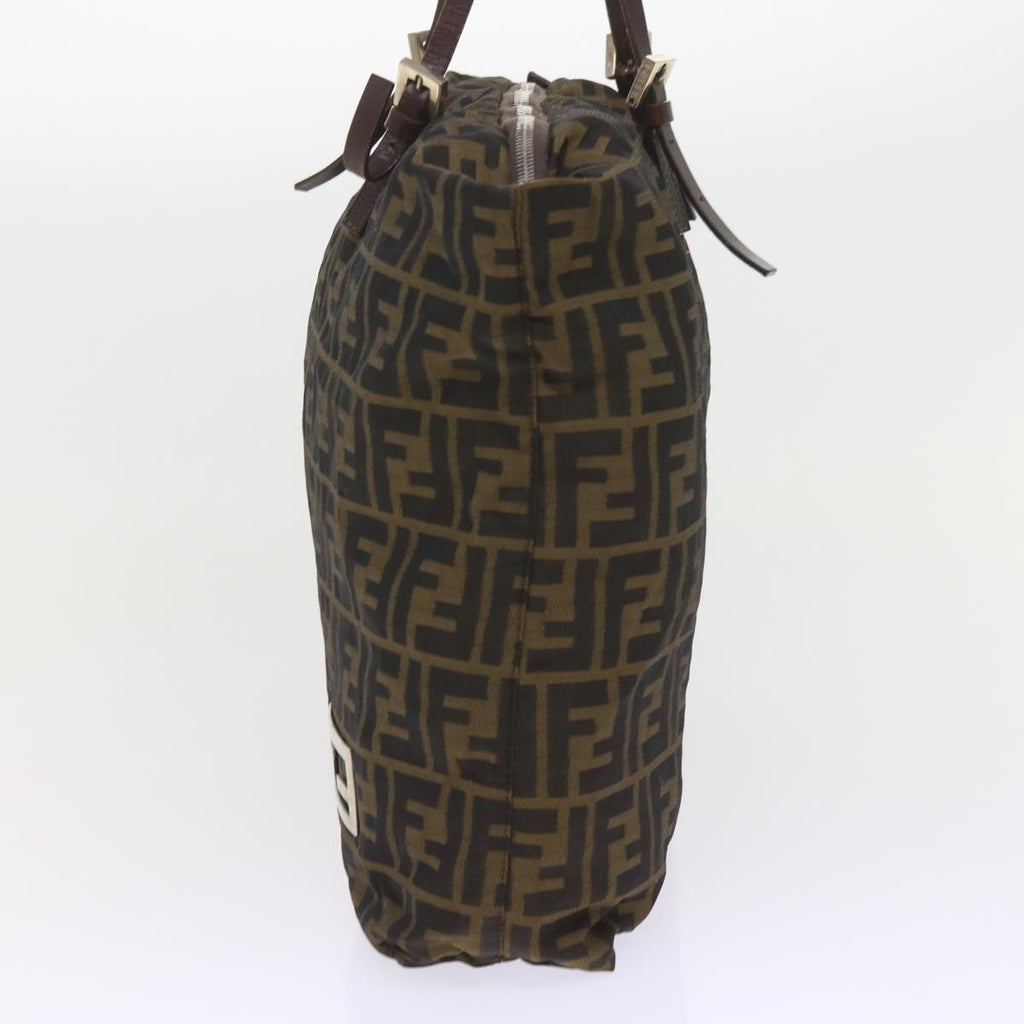 FENDI Zucca Canvas Tote Bag Black Brownep2349