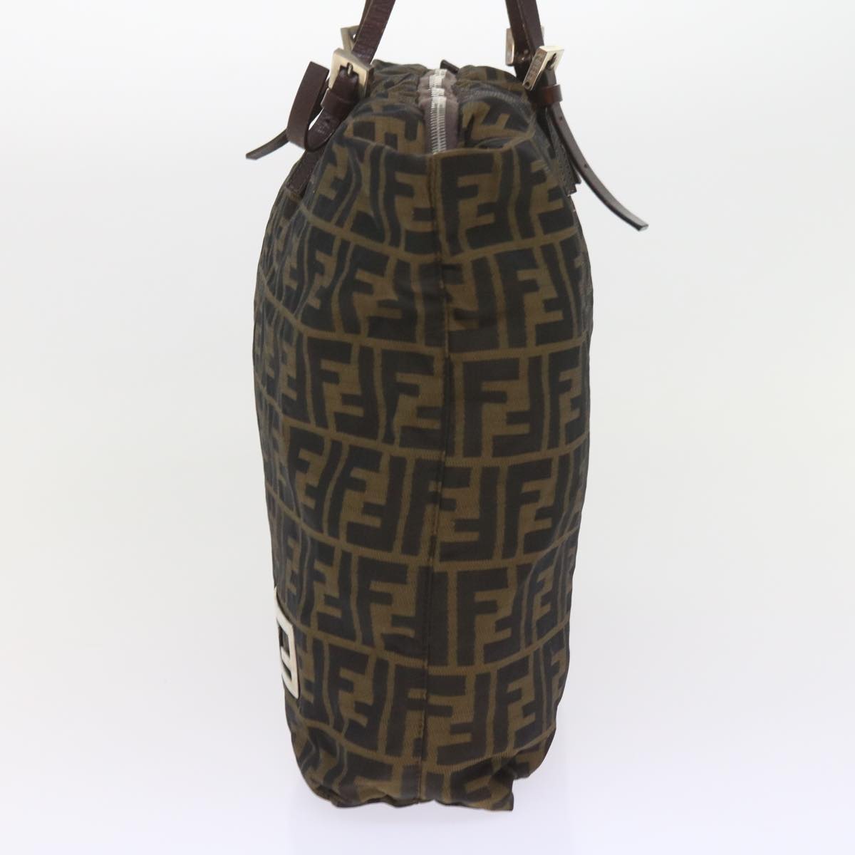FENDI Zucca Canvas Tote Bag Black Brownep2349