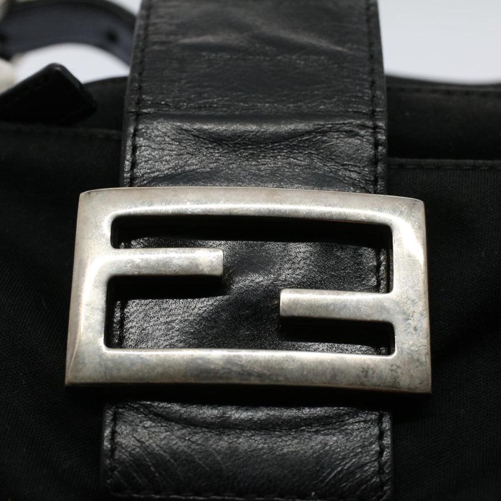 FENDI Mamma Baguette Shoulder Bag Nylon Black 2355 26723 009ep2357