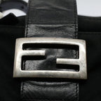 FENDI Mamma Baguette Shoulder Bag Nylon Black 2355 26723 009ep2357