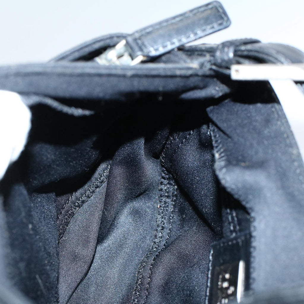 FENDI Mamma Baguette Shoulder Bag Nylon Black 2355 26723 009ep2357