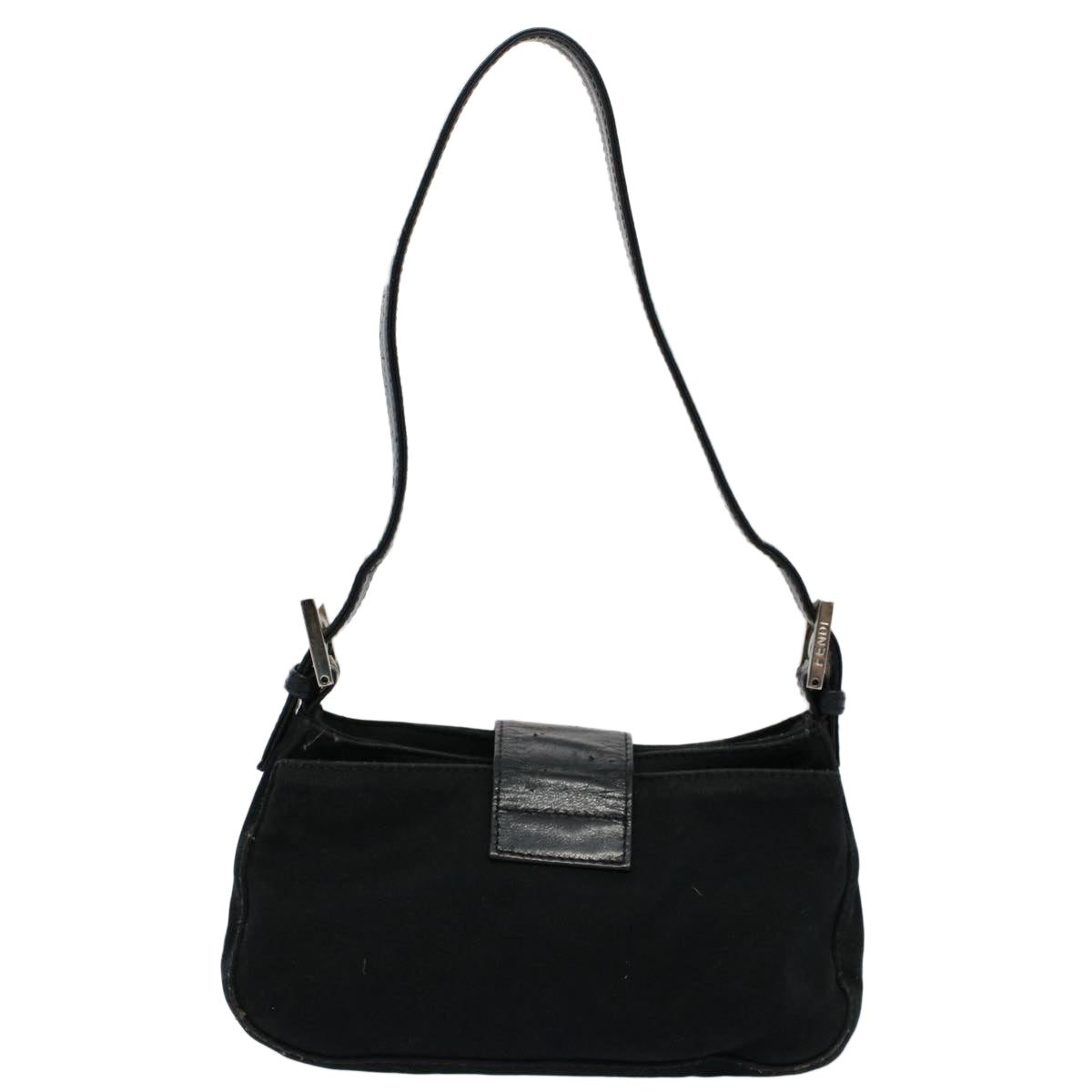 FENDI Mamma Baguette Shoulder Bag Nylon Black 2355 26723 009ep2357