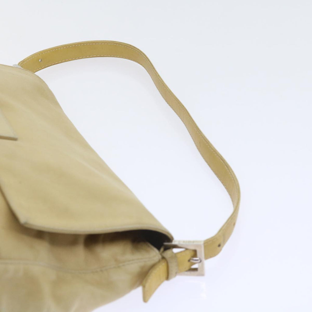 FENDI Mamma Baguette Shoulder Bag Leather Beige 2348 26325 009ep2384