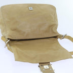 FENDI Mamma Baguette Shoulder Bag Leather Beige 2348 26325 009ep2384