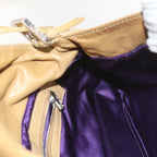 FENDI Mamma Baguette Shoulder Bag Leather Beige 2348 26325 009ep2384