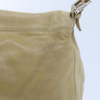 FENDI Mamma Baguette Shoulder Bag Leather Beige 2348 26325 009ep2384