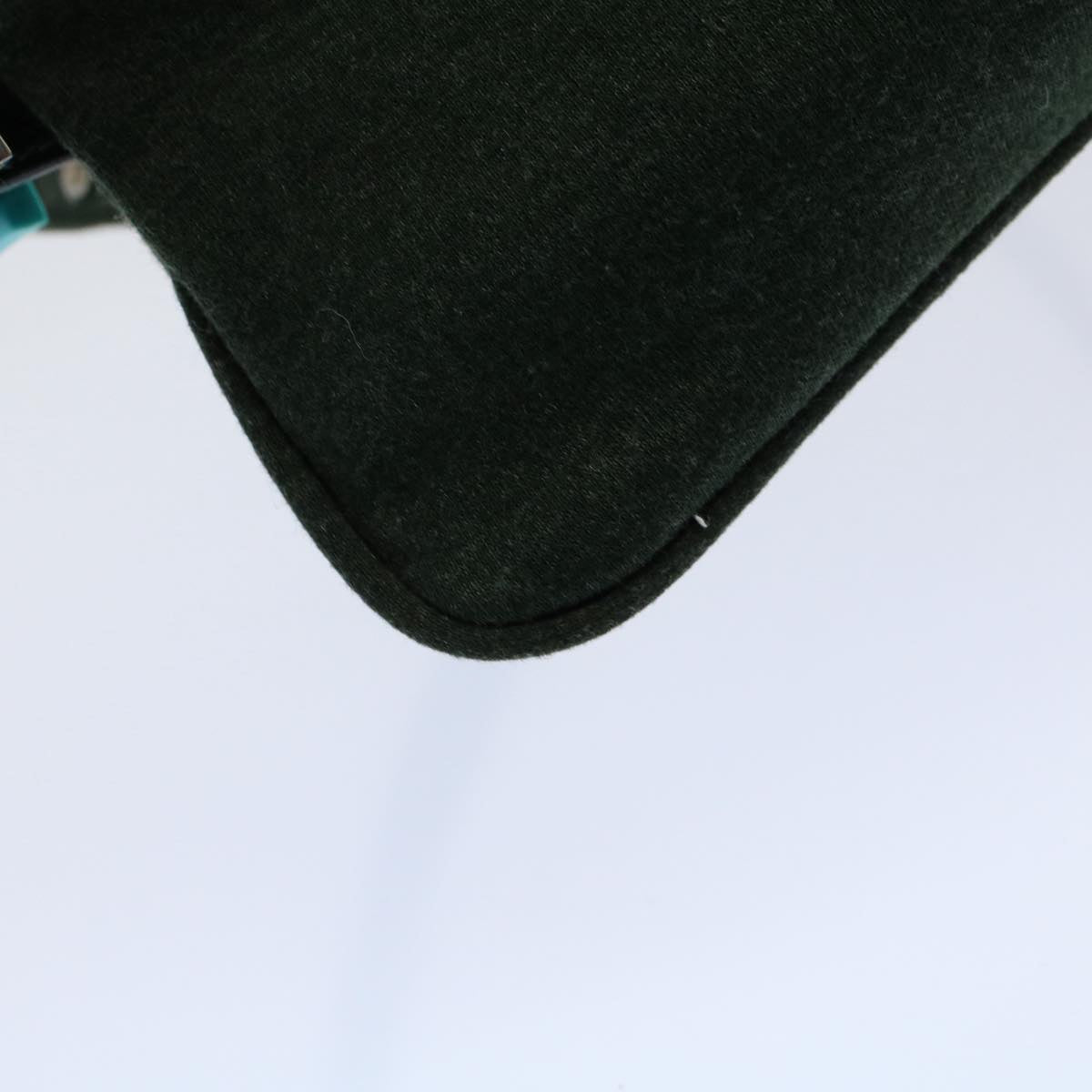 FENDI Mamma Baguette Shoulder Bag Nylon Green 2355 26685 009ep2386