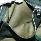 FENDI Mamma Baguette Shoulder Bag Nylon Green 2355 26685 009ep2386