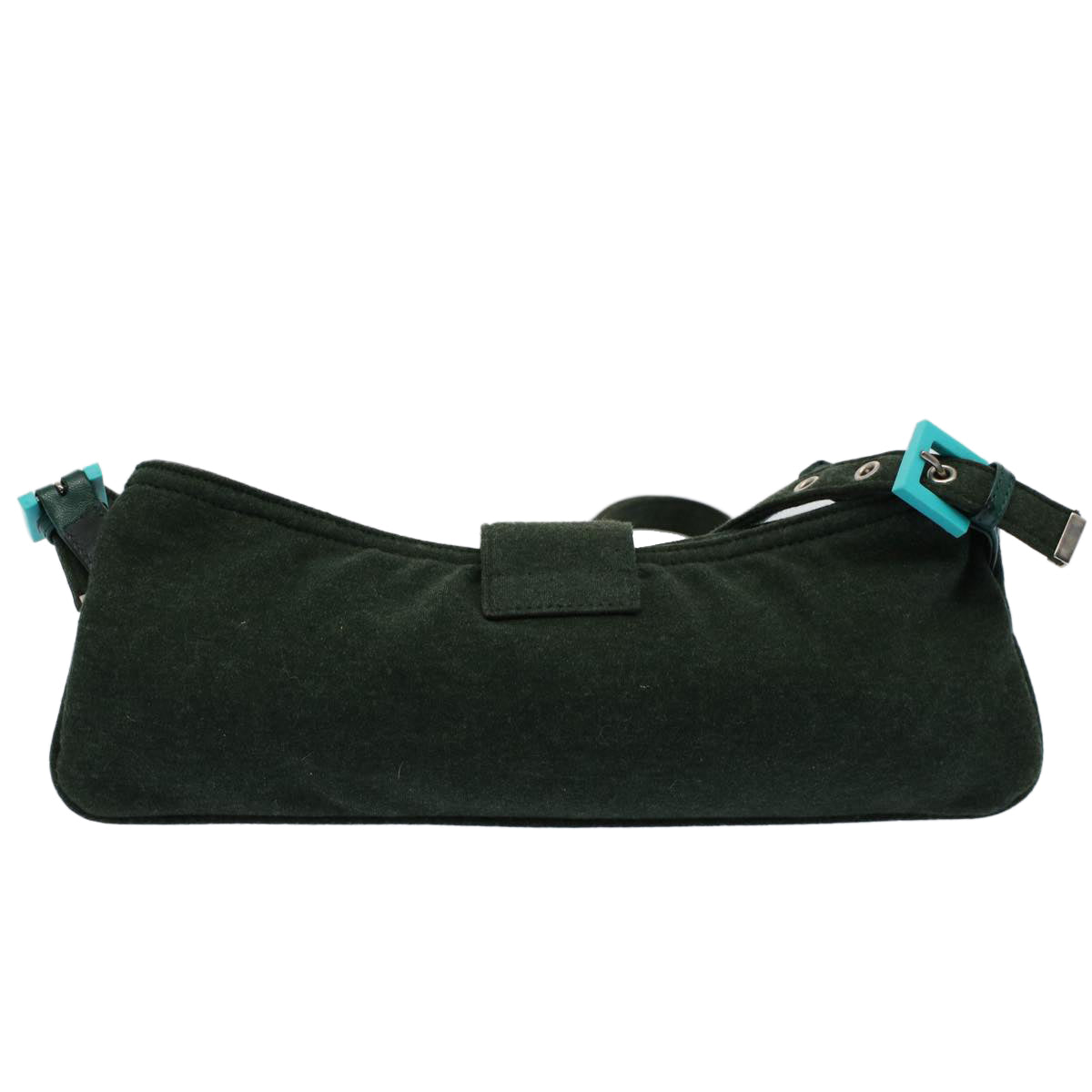 FENDI Mamma Baguette Shoulder Bag Nylon Green 2355 26685 009ep2386