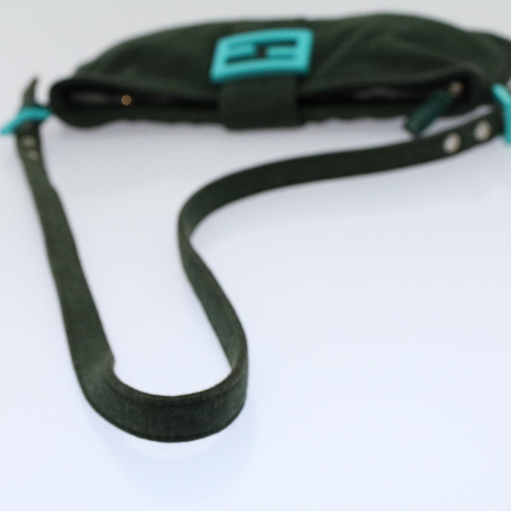 FENDI Mamma Baguette Shoulder Bag Nylon Green 2355 26685 009ep2386