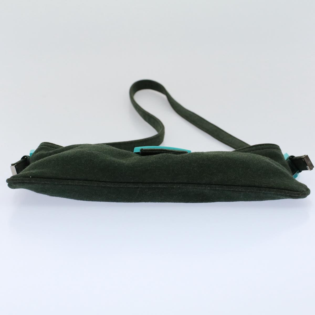 FENDI Mamma Baguette Shoulder Bag Nylon Green 2355 26685 009ep2386