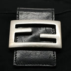 FENDI Mamma Baguette Shoulder Bag Nylon Black 2321 26566 099ep2388