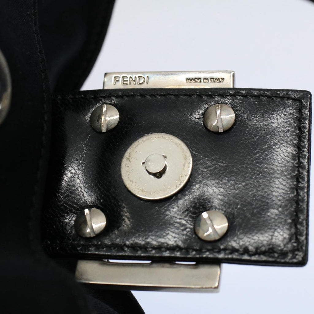 FENDI Mamma Baguette Shoulder Bag Nylon Black 2321 26566 099ep2388