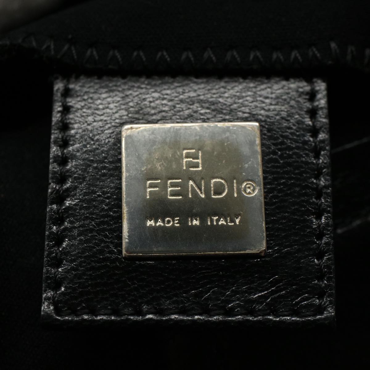 FENDI Mamma Baguette Shoulder Bag Nylon Black 2321 26566 099ep2388