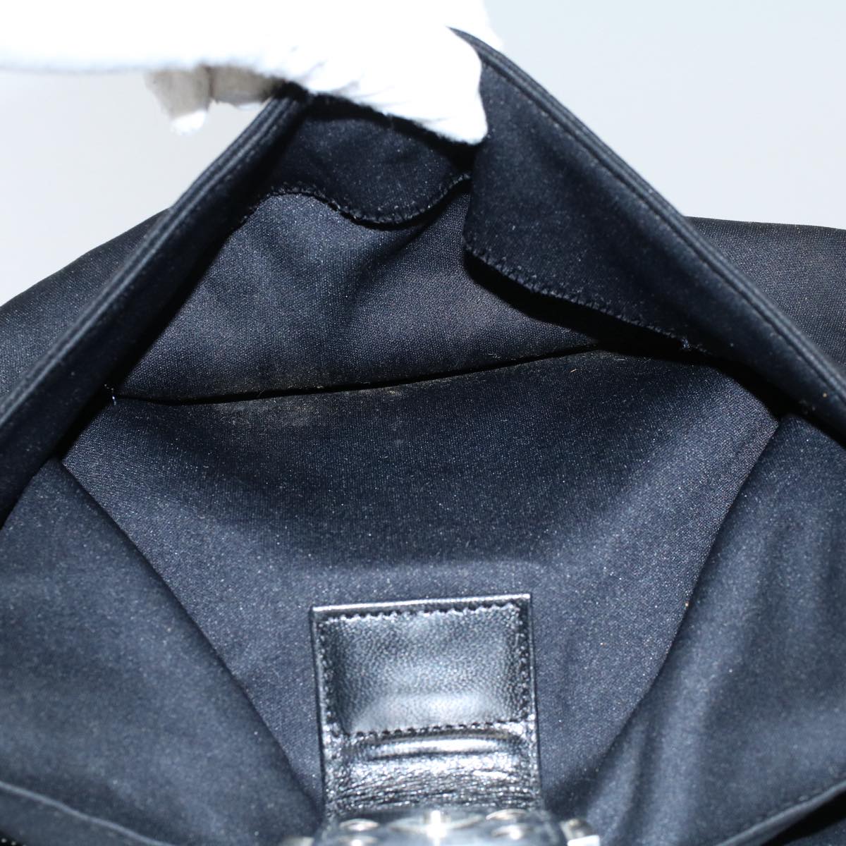 FENDI Mamma Baguette Shoulder Bag Nylon Black 2321 26566 099ep2388