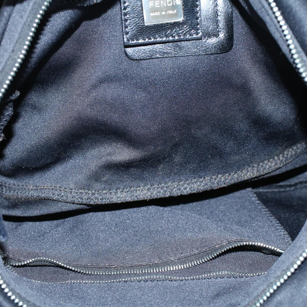 FENDI Mamma Baguette Shoulder Bag Nylon Black 2321 26566 099ep2388