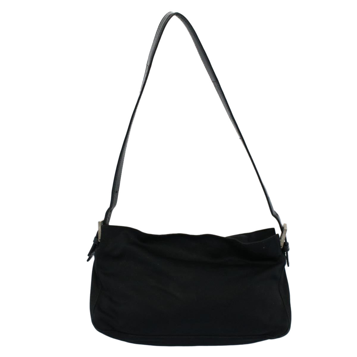 FENDI Mamma Baguette Shoulder Bag Nylon Black 2321 26566 099ep2388