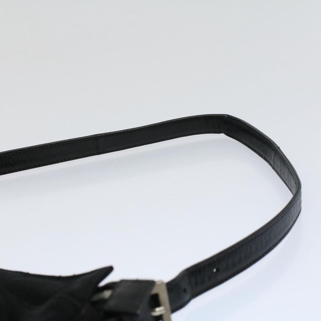 FENDI Mamma Baguette Shoulder Bag Nylon Black 2321 26566 099ep2388