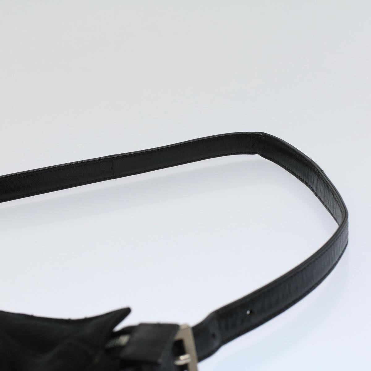 FENDI Mamma Baguette Shoulder Bag Nylon Black 2321 26566 099ep2388