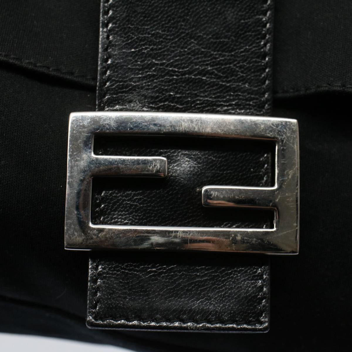 FENDI Mamma Baguette Shoulder Bag Nylon Black 2308 26325 008ep2426