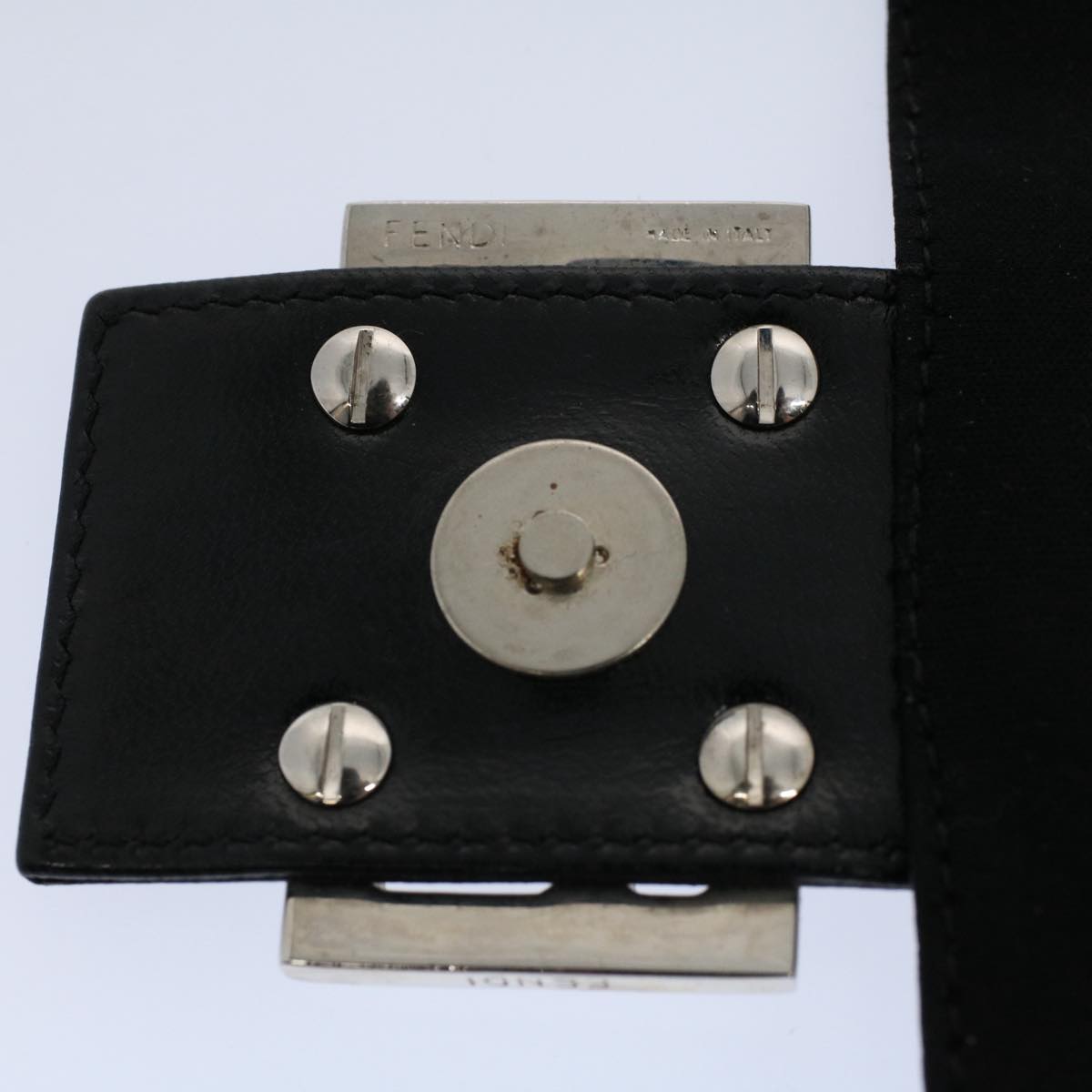 FENDI Mamma Baguette Shoulder Bag Nylon Black 2308 26325 008ep2426