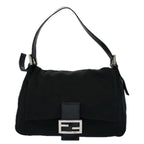 FENDI Mamma Baguette Shoulder Bag Nylon Black 2308 26325 008ep2426