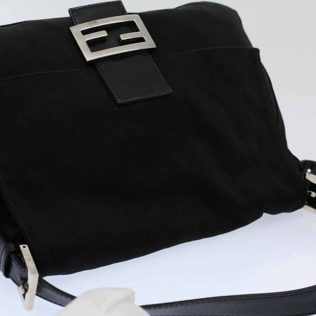 FENDI Mamma Baguette Shoulder Bag Nylon Black 2308 26325 008ep2426