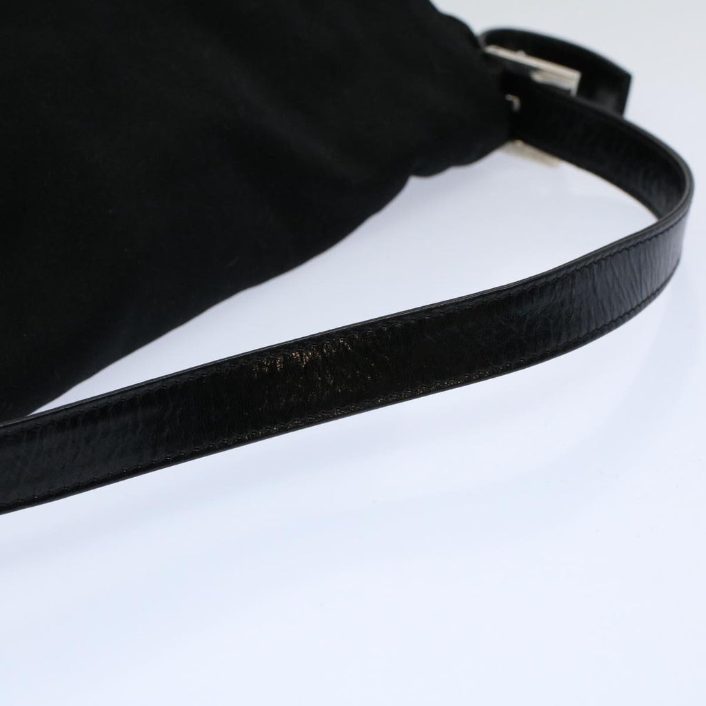 FENDI Mamma Baguette Shoulder Bag Nylon Black 2308 26325 008ep2426