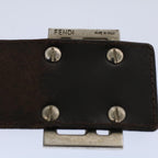 FENDI Zucca Canvas Mamma Baguette Shoulder Bag Black Brownep2428