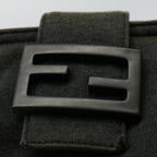FENDI Mamma Baguette Shoulder Bag Cotton Gray 2354 26685 099ep2430