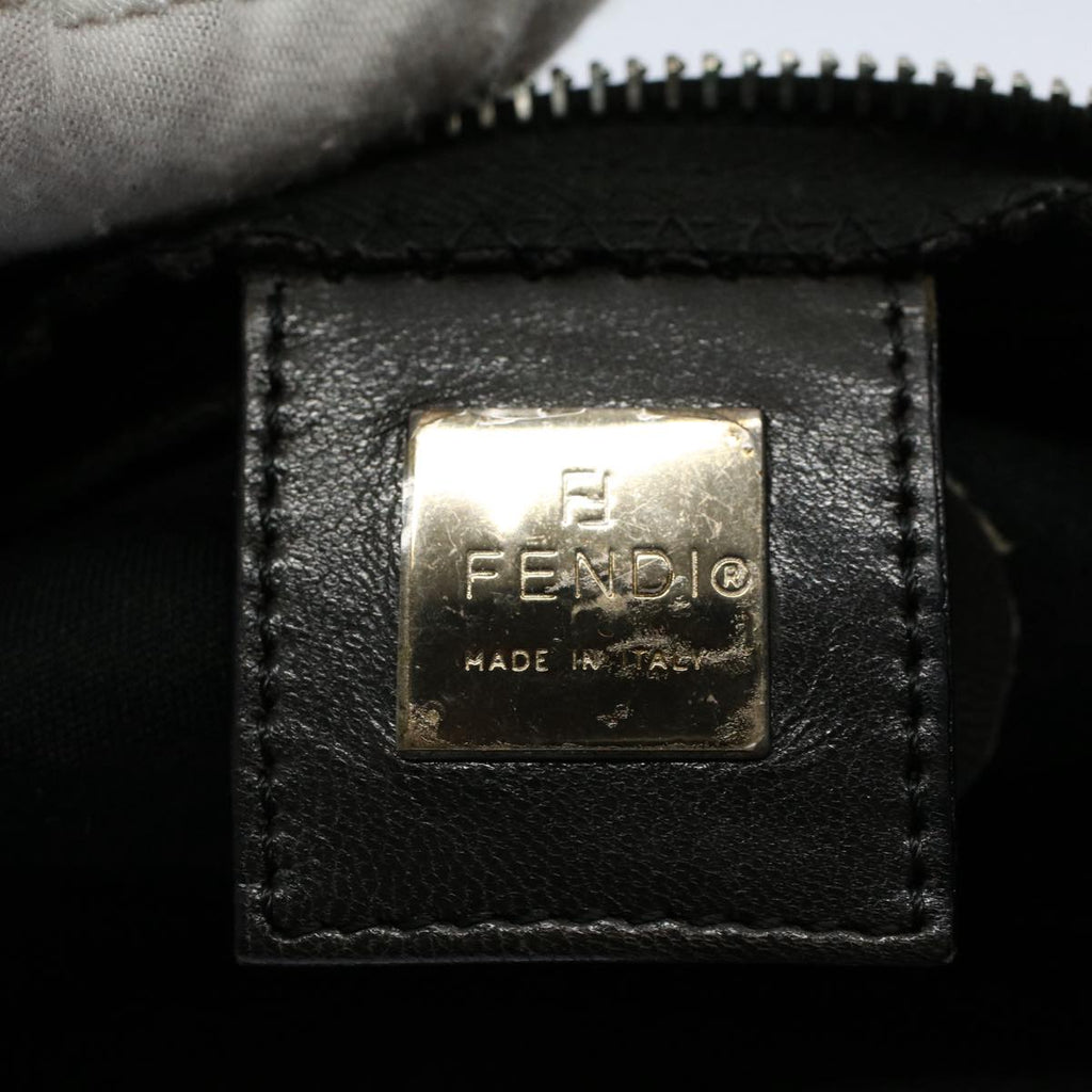 FENDI Mamma Baguette Shoulder Bag Cotton Gray 2354 26685 099ep2430