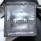 FENDI Mamma Baguette Shoulder Bag Cotton Gray 2354 26685 099ep2430