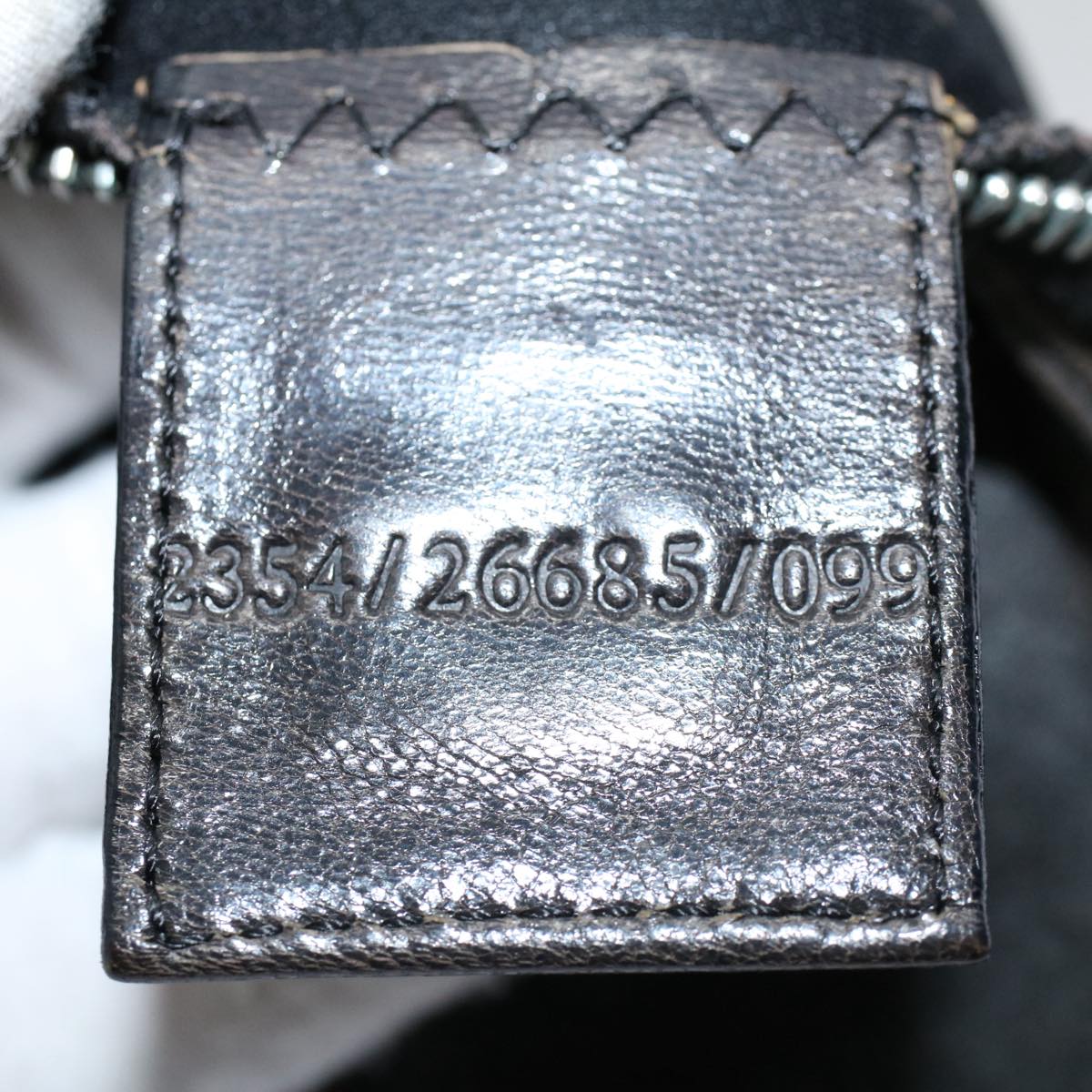 FENDI Mamma Baguette Shoulder Bag Cotton Gray 2354 26685 099ep2430