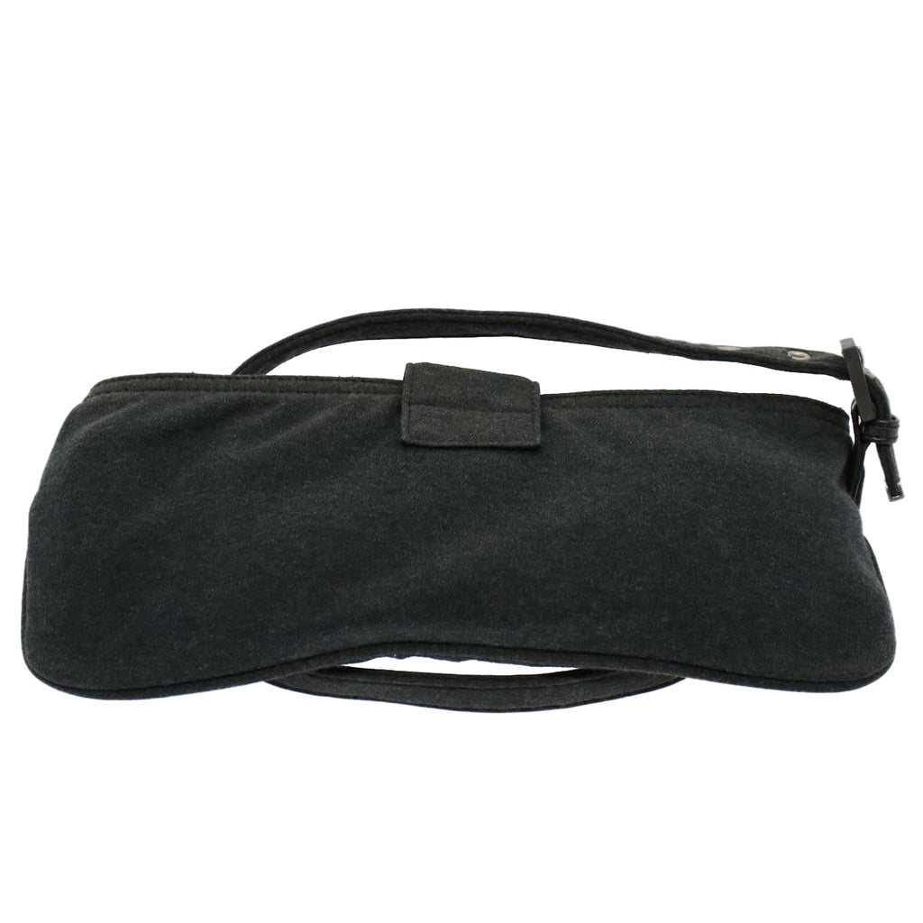 FENDI Mamma Baguette Shoulder Bag Cotton Gray 2354 26685 099ep2430
