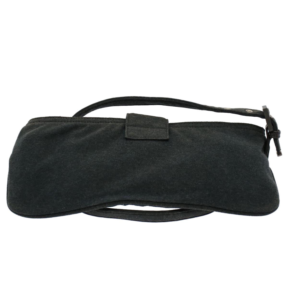 FENDI Mamma Baguette Shoulder Bag Cotton Gray 2354 26685 099ep2430
