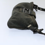 FENDI Mamma Baguette Shoulder Bag Cotton Gray 2354 26685 099ep2430