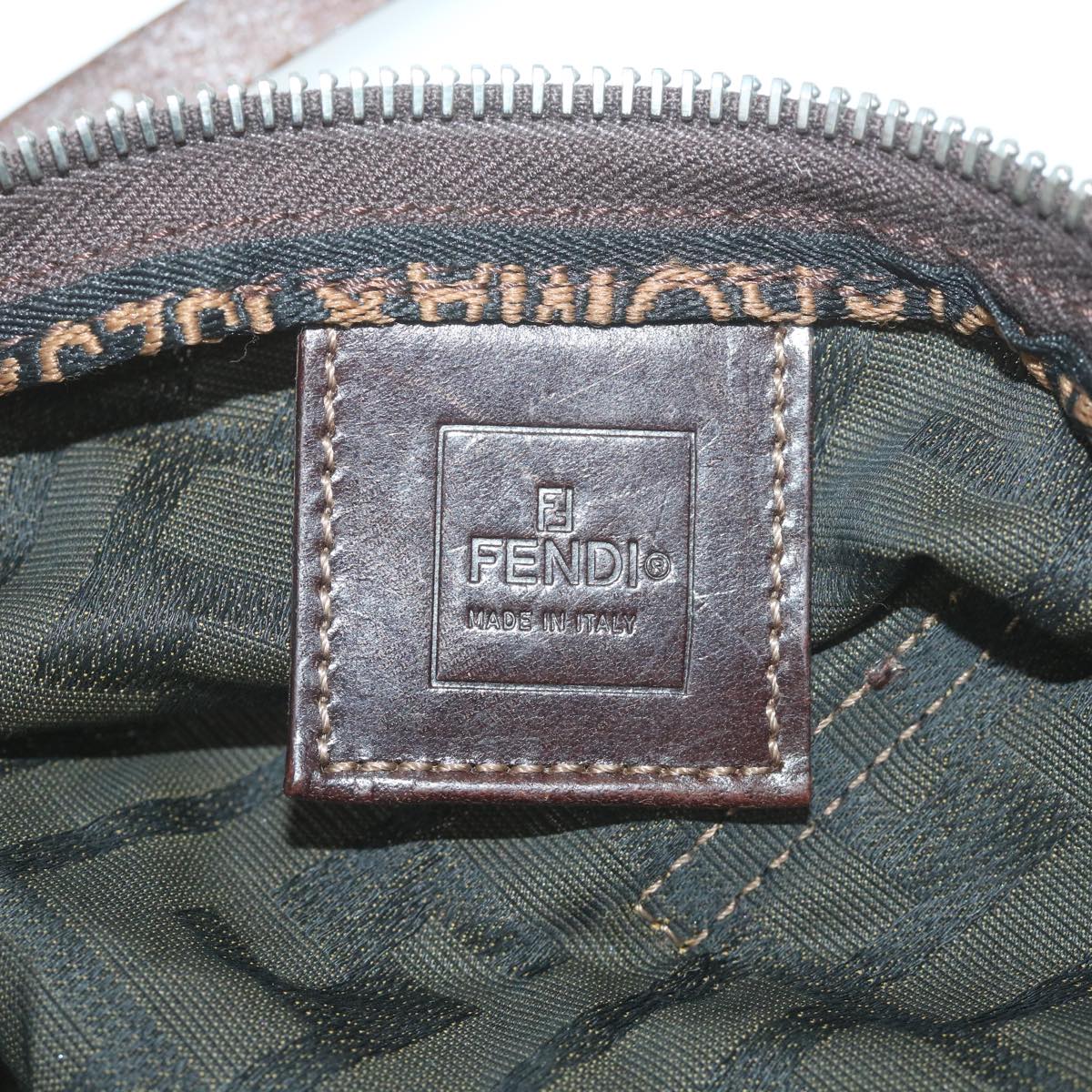 FENDI Zucca Canvas Tote Bag Black Brown 2241 26634 099ep2431