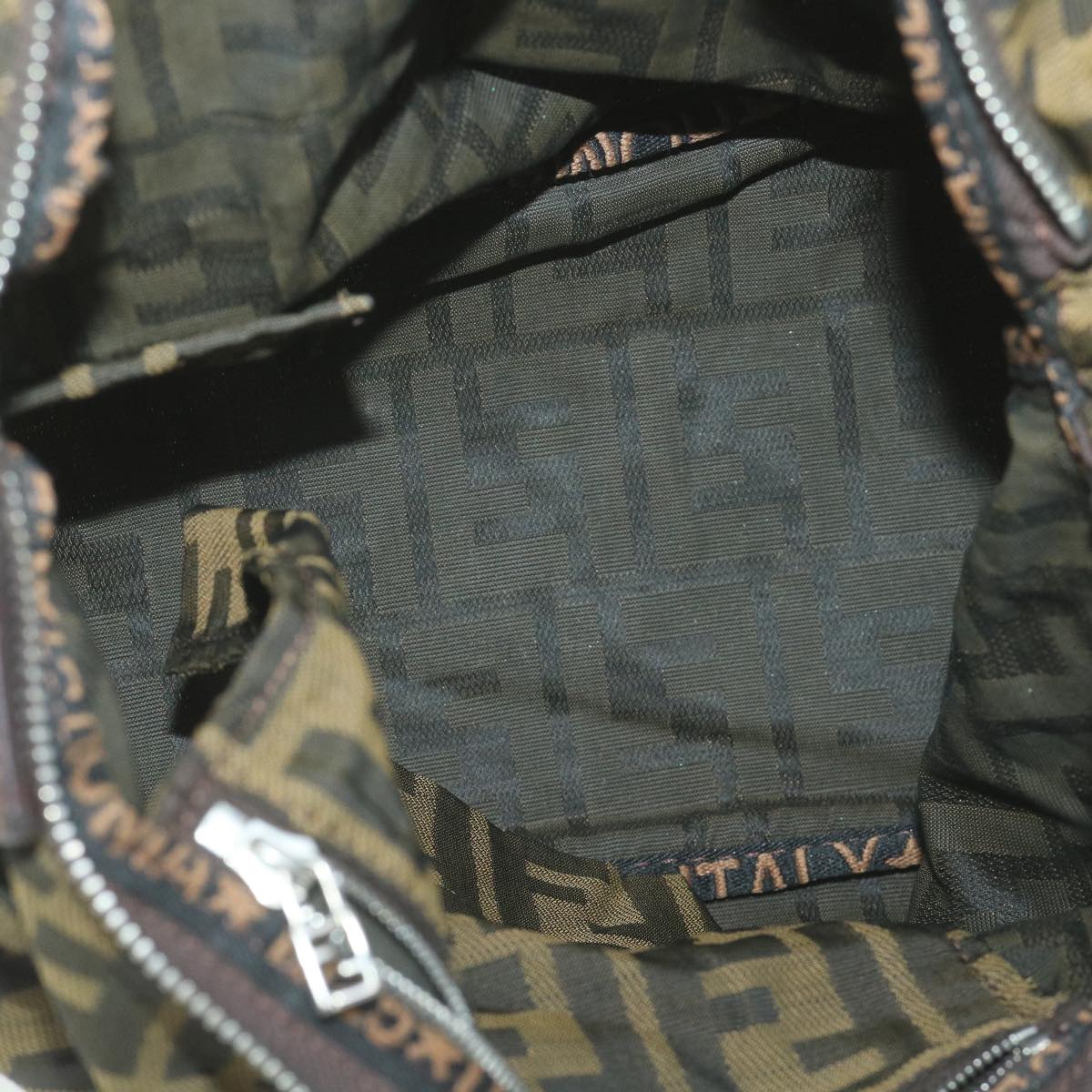 FENDI Zucca Canvas Tote Bag Black Brown 2241 26634 099ep2431