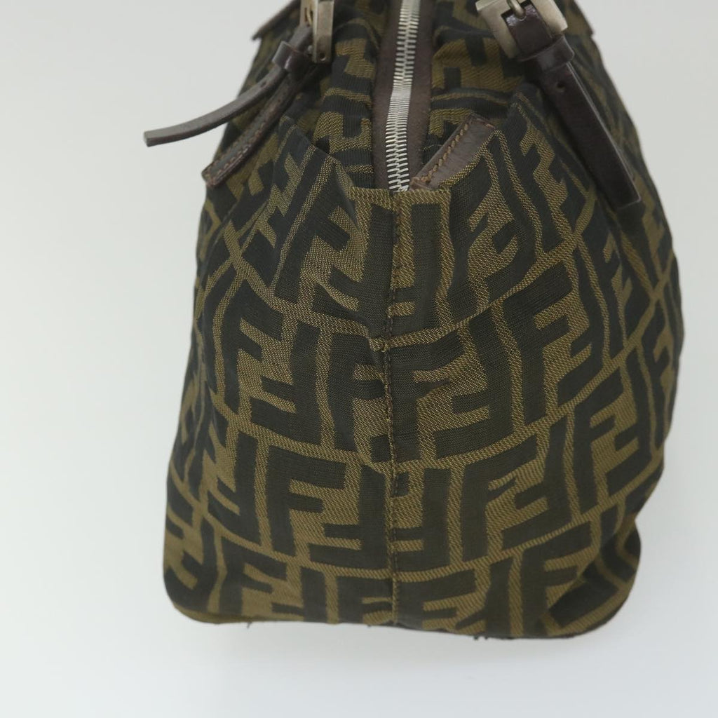 FENDI Zucca Canvas Tote Bag Black Brown 2241 26634 099ep2431